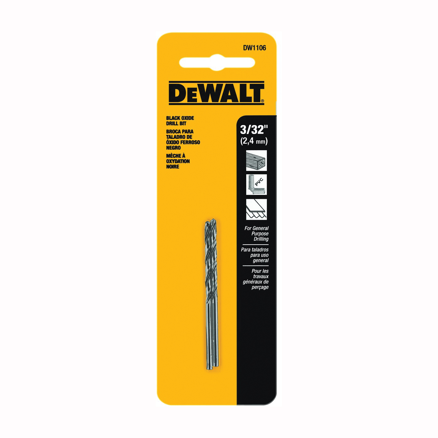 DEWALT Black Oxide Metal Drill Bit