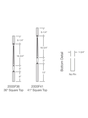 Stockbridge 2005F Baluster (Fluted)