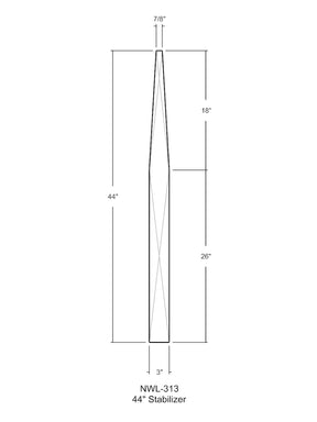 Craftsman 313 Stabilizer Newel Post (3")