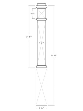 Box Newel 4091 (6-1/4")