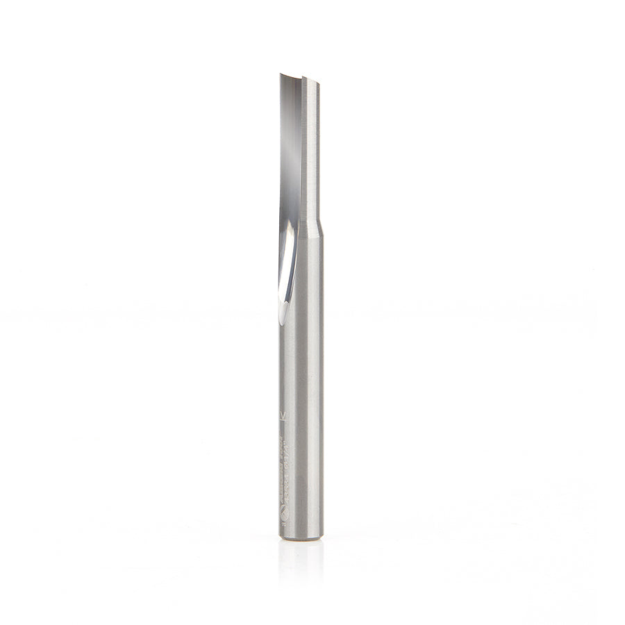 Amana Tool Solid Carbide Single 'O' Flute Straight Grind Aluminum Cutting Router Bits