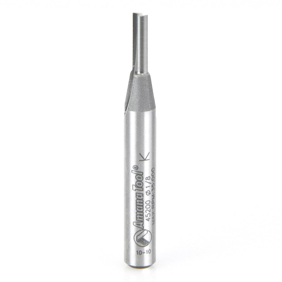 Amana Tool High Production Straight Plunge Router Bits - 1/2 Diameter and Under