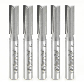 Amana Tool High Production Straight Plunge Router Bits - 1/2 Diameter and Under