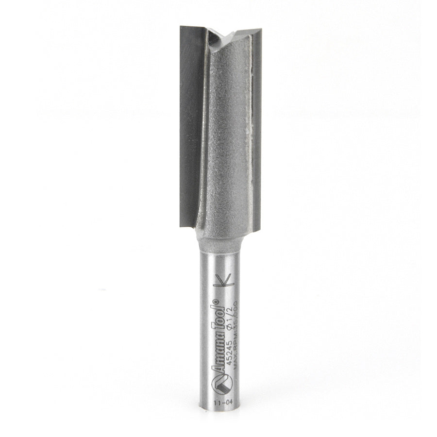 Amana Tool High Production Straight Plunge Router Bits - 1/2 Diameter and Under