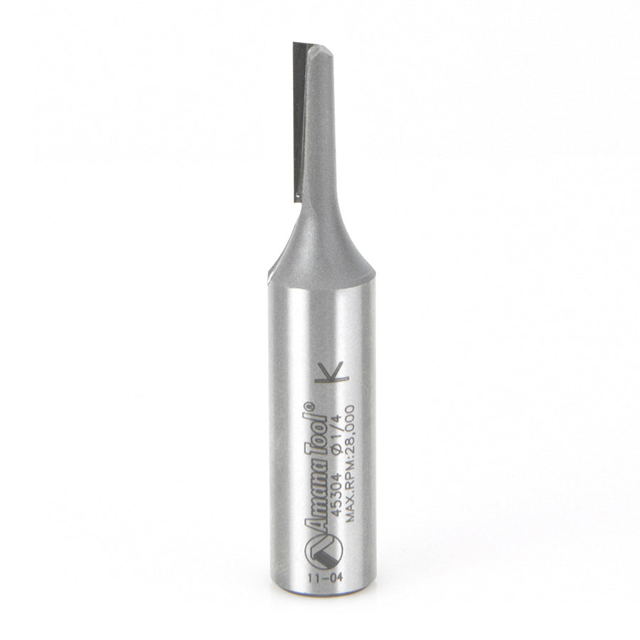 Amana Tool High Production Straight Plunge Router Bits - 1/2 Diameter and Under