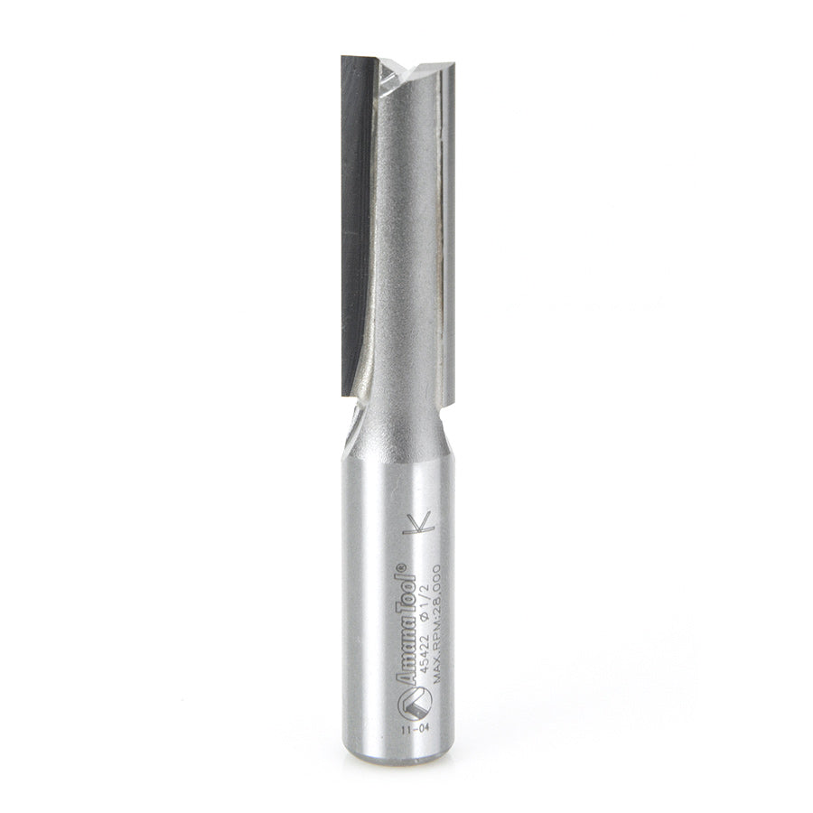 Amana Tool High Production Straight Plunge Router Bits - 1/2 Diameter and Under