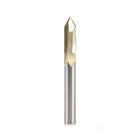 Amana Tool Solid Carbide "Zero-Point" Engraving Router Bits for V Grooving