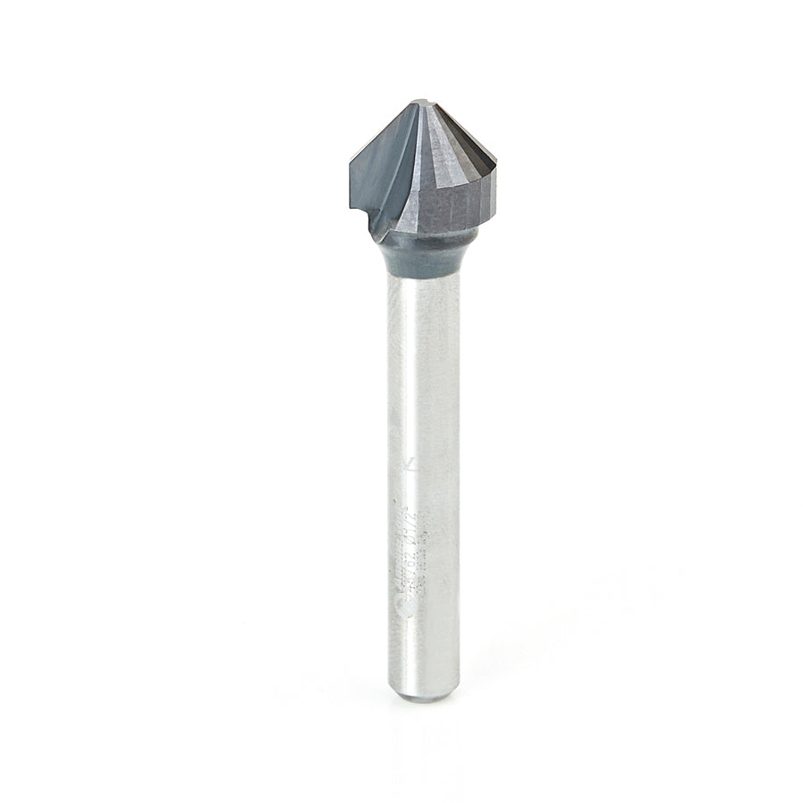 #option_45762 - 90 Deg. Folding 0.090 Inch Tip Width x 13/64 x 1/2 Dia. x 1/4 Inch Shank AlTiN Coated Router Bit