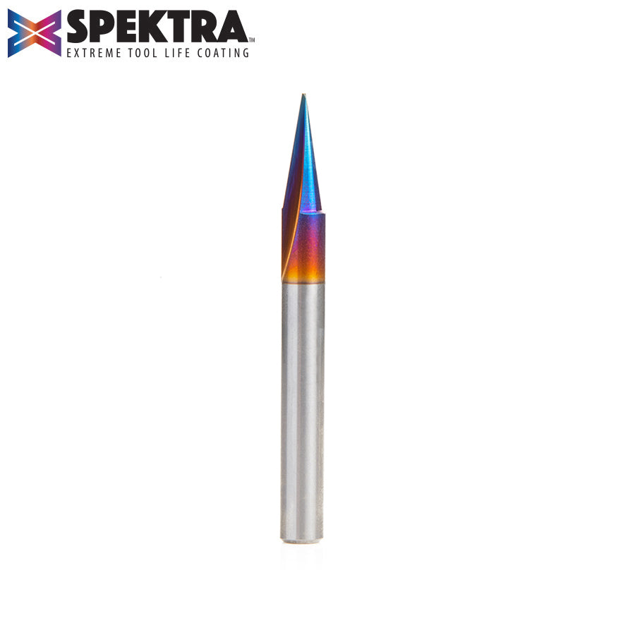 #option_45783-K Solid Carbide Carving Liner 18 Deg x 1/4 Dia x 5/8 x 1/4 Inch Shank x 1-Flute