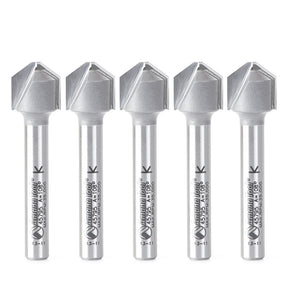 Amana Tool Double Edge Folding ‘V’ & Rectangular Groove Router Bits for Aluminum Composite Material (ACM) Panels