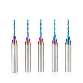 Amana Tool Solid Carbide Spektra™ Extreme Tool Life Coated Spiral 2-Flute Plunge CNC Router Bits