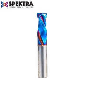 Amana Tool Solid Carbide Spektra™ Extreme Tool Life Coated Mortise Compression Spiral CNC Router Bits