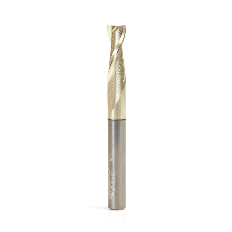 Amana Tool Solid Carbide Spiral Composite, Fiberglass & Phenolic Cutting ZrN Coated Router Bits