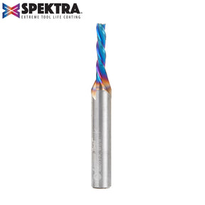 Amana Tool Solid Carbide Spektra™ Extreme Tool Life Coated Spiral 3-Flute Plunge CNC Router Bits