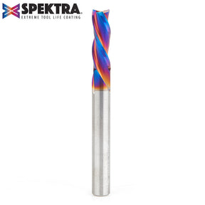 Amana Tool Solid Carbide Spektra™ Extreme Tool Life Coated Spiral 3-Flute Plunge CNC Router Bits