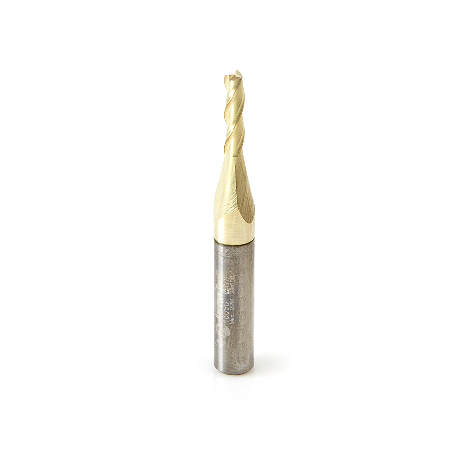 Amana Tool Solid Carbide Spiral Composite, Fiberglass & Phenolic Cutting ZrN Coated Router Bits