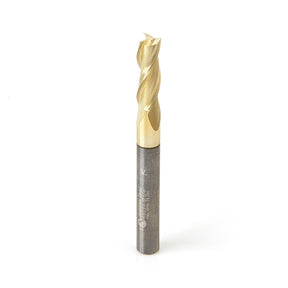 Amana Tool Solid Carbide Spiral Composite, Fiberglass & Phenolic Cutting ZrN Coated Router Bits