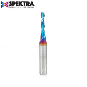 Amana Tool Solid Carbide Spektra™ Extreme Tool Life Coated Spiral 2-Flute Plunge CNC Router Bits