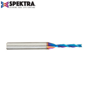 Amana Tool Solid Carbide Spektra™ Extreme Tool Life Coated Spiral 2-Flute Plunge CNC Router Bits