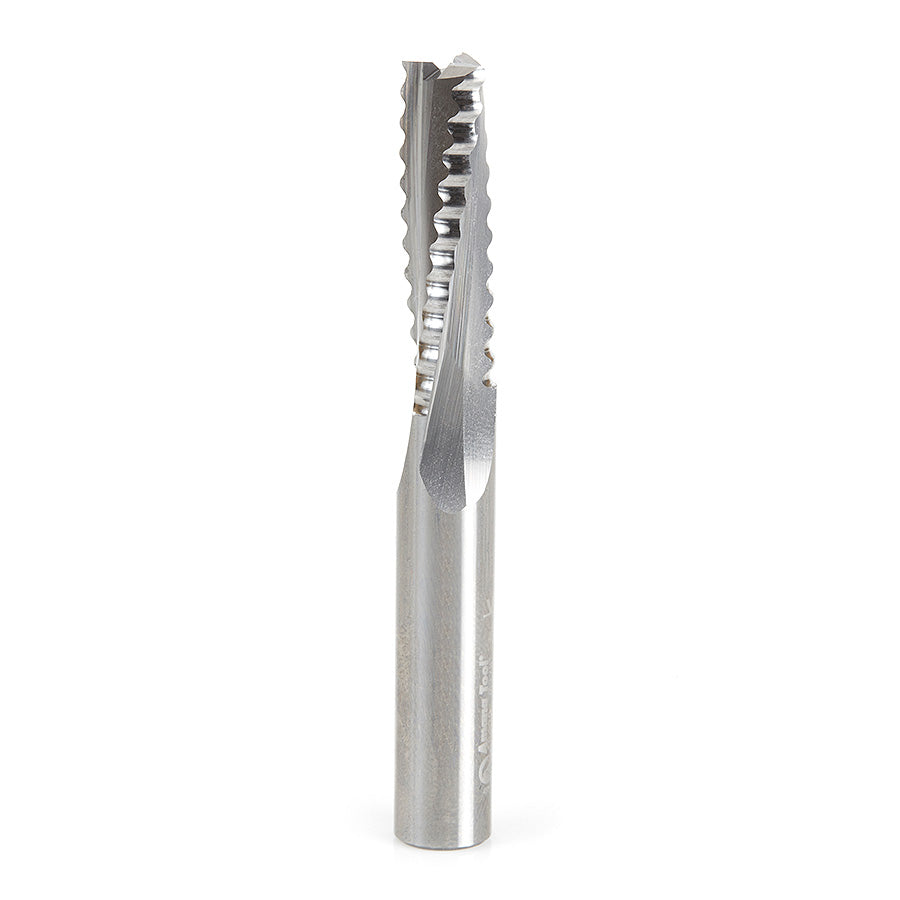 Amana Tool Solid Carbide Spiral 3 Flute Roughing CNC Router Bits with Chipbreaker