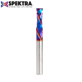 Amana Tool Solid Carbide Spektra™ Extreme Tool Life Coated Compression Spiral CNC Router Bits for MDF, Double Sided Laminate & Veneer Wood Composites