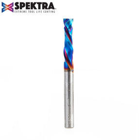 Amana Tool Solid Carbide Spektra™ Extreme Tool Life Coated Compression Spiral CNC Router Bits for MDF, Double Sided Laminate & Veneer Wood Composites