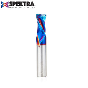 Amana Tool Solid Carbide Spektra™ Extreme Tool Life Coated Compression Spiral CNC Router Bits for MDF, Double Sided Laminate & Veneer Wood Composites