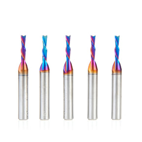 Amana Tool Solid Carbide Spektra™ Extreme Tool Life Coated Spiral 2-Flute Plunge CNC Router Bits