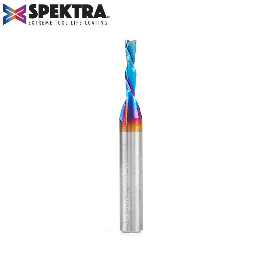 Amana Tool Solid Carbide Spektra™ Extreme Tool Life Coated Spiral 2-Flute Plunge CNC Router Bits