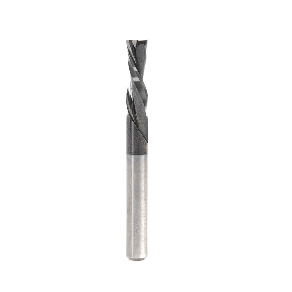 Amana Tool Solid Carbide Spiral Plunge CNC Router Bits - Diamond-Like Carbon (DLC) Coated for Solid Wood