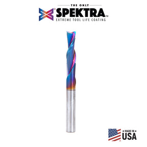 Amana Tool Solid Carbide Spektra™ Extreme Tool Life Coated Spiral 2-Flute Plunge CNC Router Bits