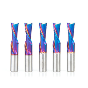 Amana Tool Solid Carbide Spektra™ Extreme Tool Life Coated Spiral 2-Flute Plunge CNC Router Bits