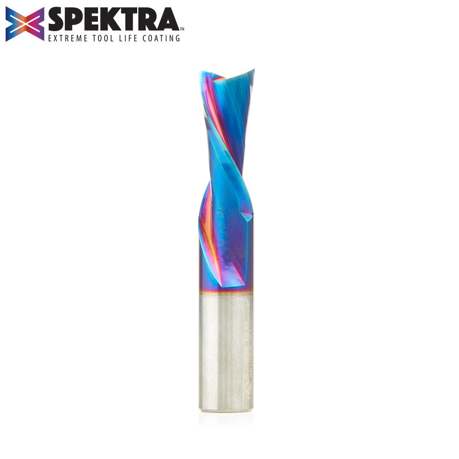 Amana Tool Solid Carbide Spektra™ Extreme Tool Life Coated Spiral 2-Flute Plunge CNC Router Bits