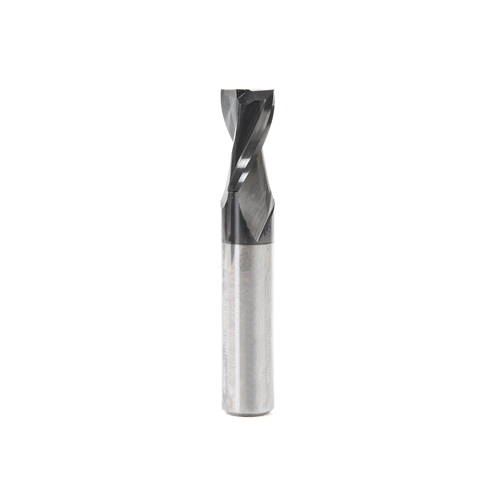 Amana Tool Solid Carbide Spiral Plunge CNC Router Bits - Diamond-Like Carbon (DLC) Coated for Solid Wood