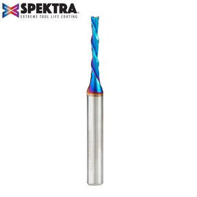 Amana Tool Solid Carbide Spektra™ Extreme Tool Life Coated Spiral 2-Flute Plunge CNC Router Bits