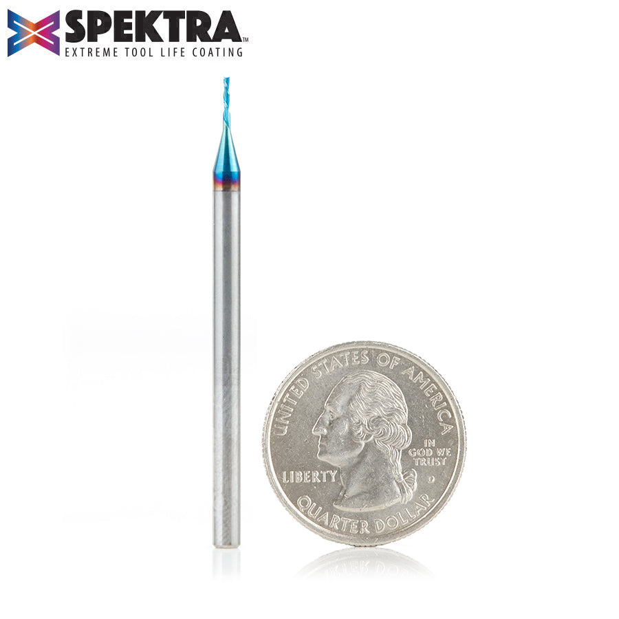 Amana Tool Solid Carbide Spektra™ Extreme Tool Life Coated Spiral 2-Flute Plunge CNC Router Bits