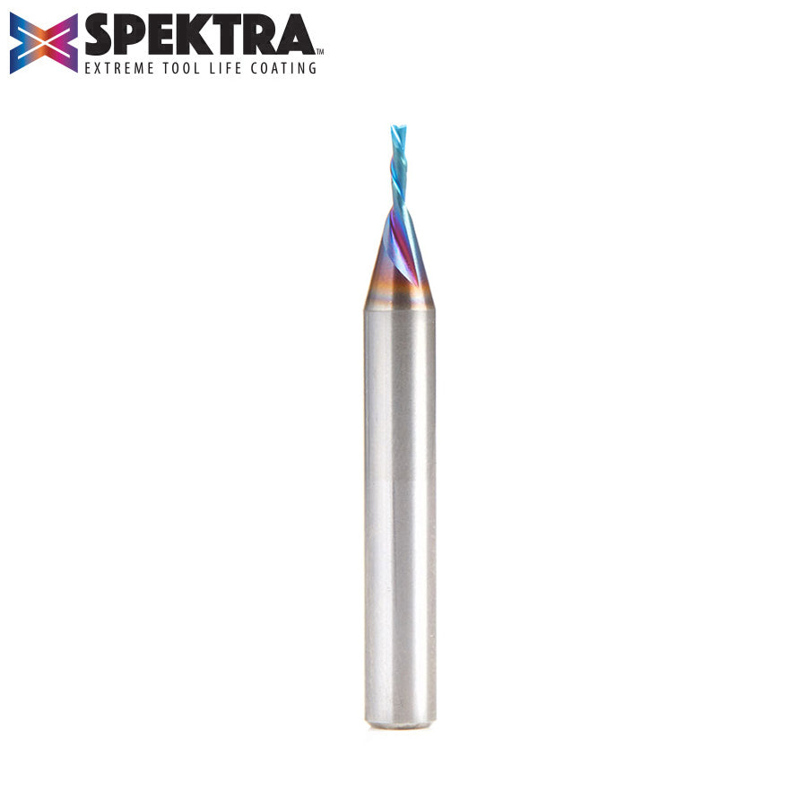 Amana Tool Solid Carbide Spektra™ Extreme Tool Life Coated Spiral 2-Flute Plunge CNC Router Bits