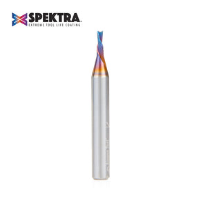 Amana Tool Solid Carbide Spektra™ Extreme Tool Life Coated Spiral 2-Flute Plunge CNC Router Bits