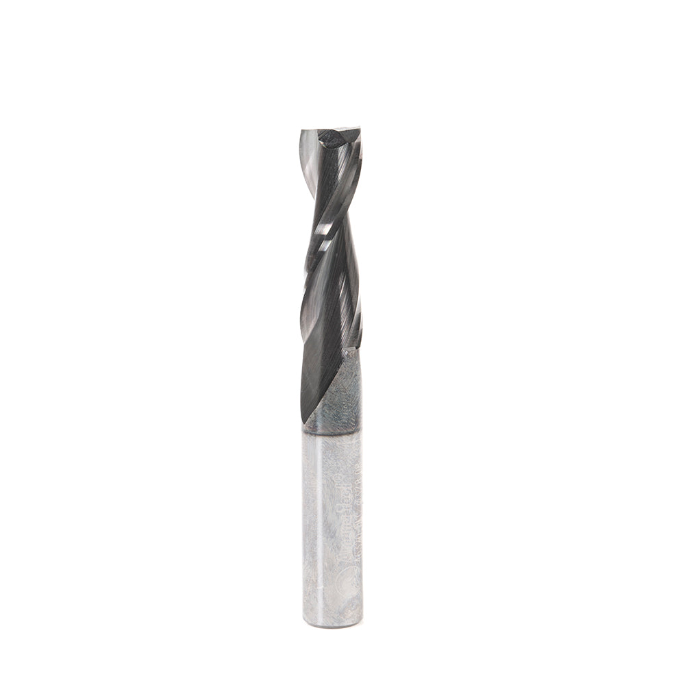 Amana Tool Solid Carbide Spiral Plunge CNC Router Bits - Diamond-Like Carbon (DLC) Coated for Solid Wood