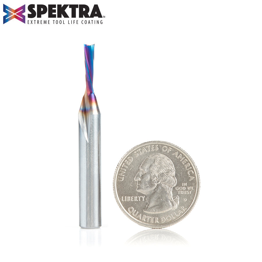 Amana Tool Solid Carbide Spektra™ Extreme Tool Life Coated Spiral Plunge for Solid Wood Router Bits