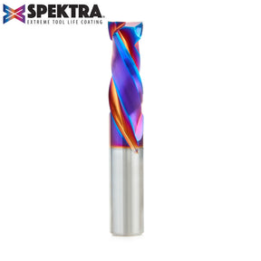 Amana Tool Solid Carbide Spektra™ Extreme Tool Life Coated Mortise Compression Spiral CNC Router Bits