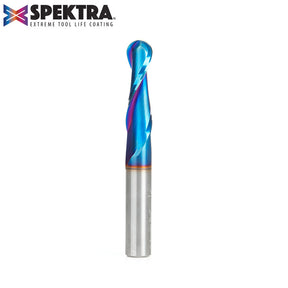 Amana Tool Solid Carbide Spektra™ Extreme Tool Life Coated Ball Nose Router Bits