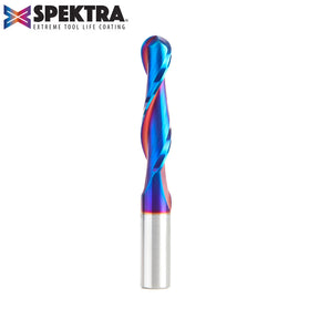 Amana Tool Solid Carbide Spektra™ Extreme Tool Life Coated Ball Nose Router Bits