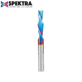 Amana Tool Solid Carbide Spektra™ Extreme Tool Life Coated Spiral 2-Flute Plunge CNC Router Bits