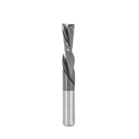 Amana Tool Solid Carbide Spiral Plunge CNC Router Bits - Diamond-Like Carbon (DLC) Coated for Solid Wood