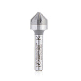 #option_46467 - CNC 90 Deg Angle x 1/2 Dia x 1/4 x 1/4 Shank x 1-3/4 Inch Long 5 Flute Countersink and Chamfer Router Bit