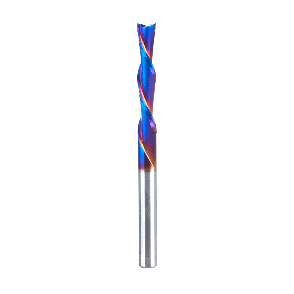 Amana Tool Solid Carbide Spektra™ Extreme Tool Life Coated Spiral 2-Flute Plunge CNC Router Bits