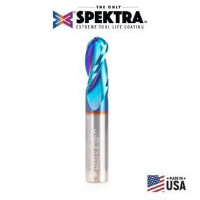 Amana Tool Solid Carbide Spektra™ Extreme Tool Life Coated Ball Nose Router Bits