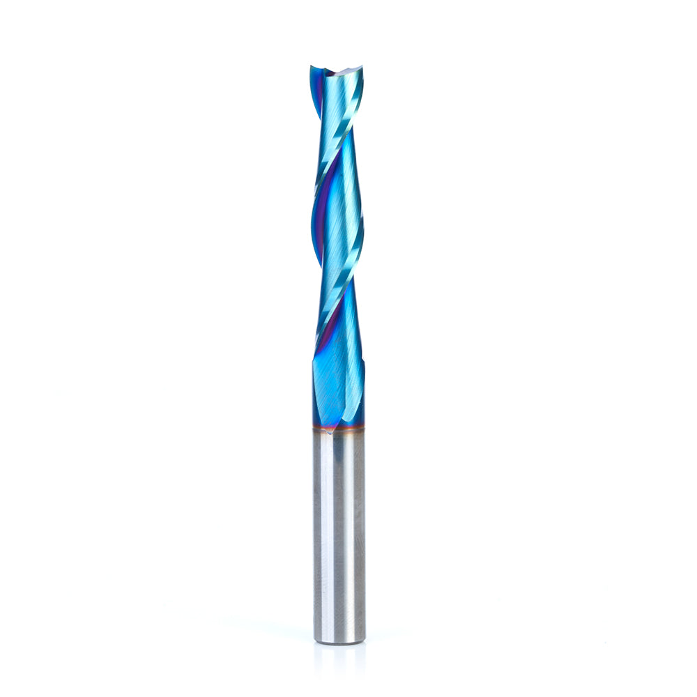 Amana Tool Solid Carbide Spektra™ Extreme Tool Life Coated Spiral 2-Flute Plunge CNC Router Bits