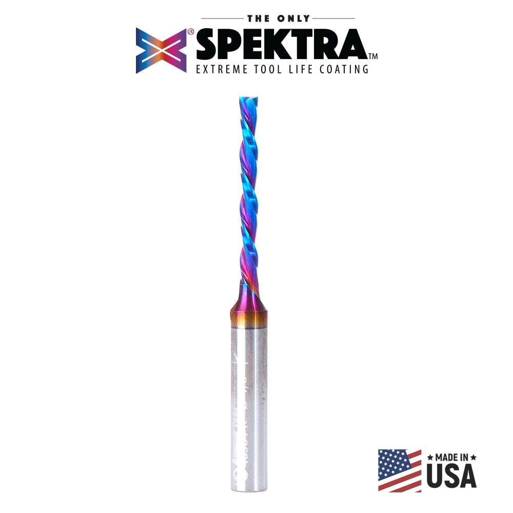 Amana Tool Solid Carbide Spektra™ Extreme Tool Life Coated Spiral Foam Cutting CNC Router Bits